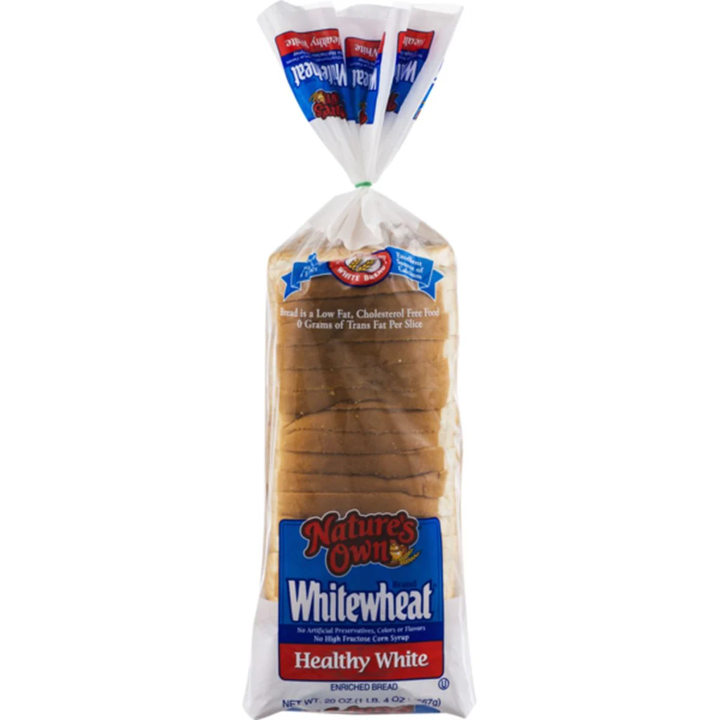 Natures Own White Wheat Bread 20 Oz
