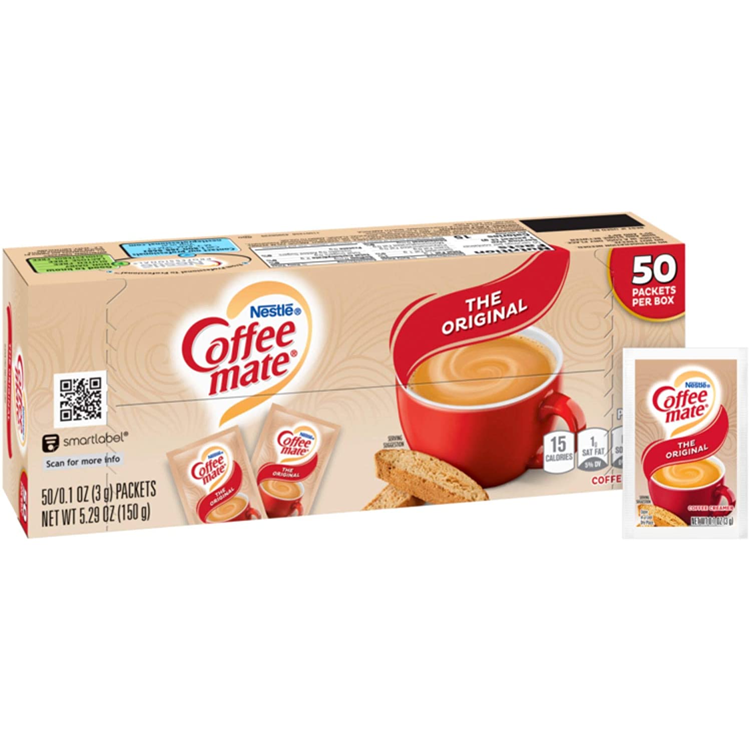 Coffee Mate Powdered Cream Packets 50 Count GJ Curbside