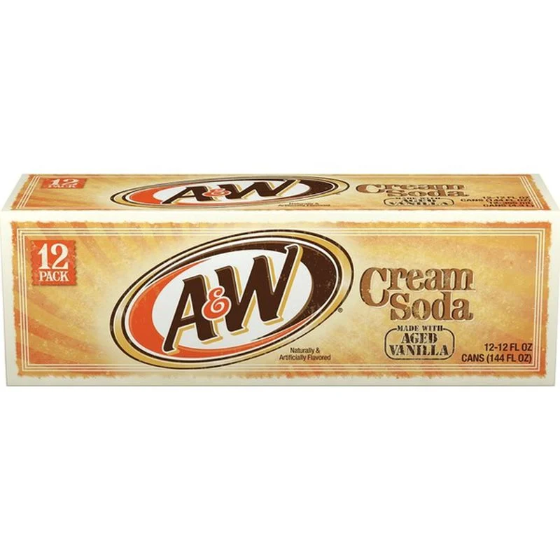 A & W Cream Soda 12 Pk 12 Oz