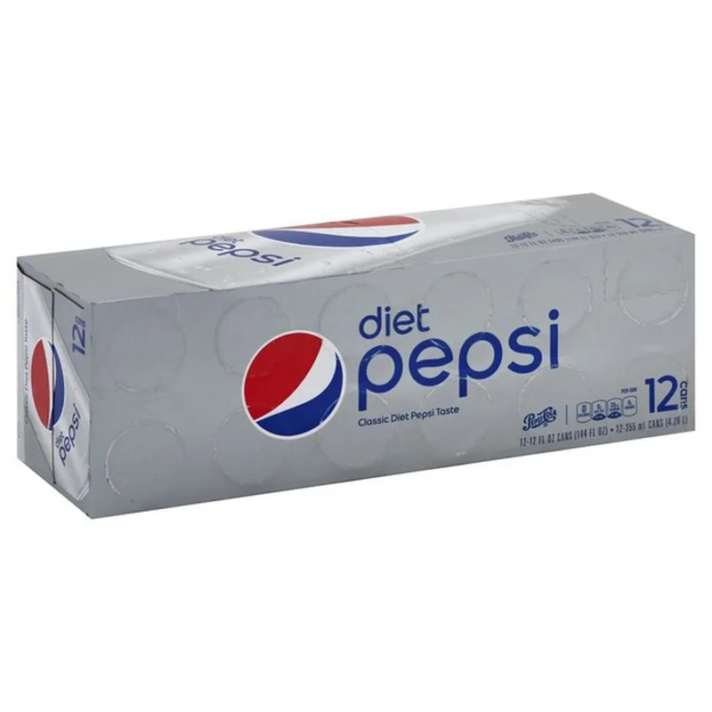Diet Pepsi Cola Soda 12 Pk 12 Oz