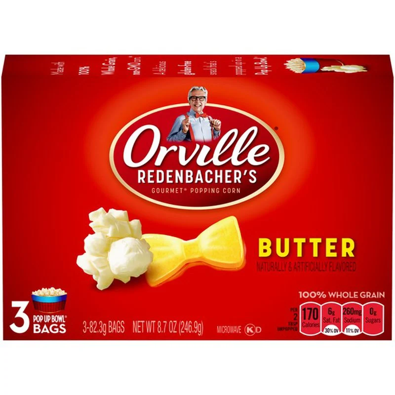 Orville Reden Micro Butter Popcorn 3 Pks 3.29 Oz