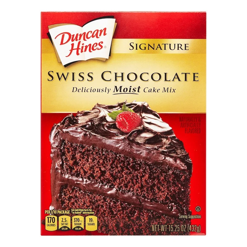 Duncan Hines Swiss Chocolate Cake Mix 15.25 Oz