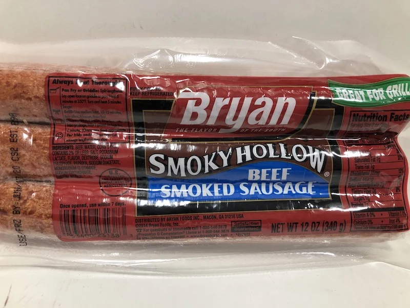Hillshire Beef Smoked Sausage 12 Oz