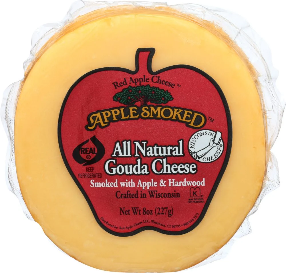 Apple Smoke Gouda Disk 8 Oz