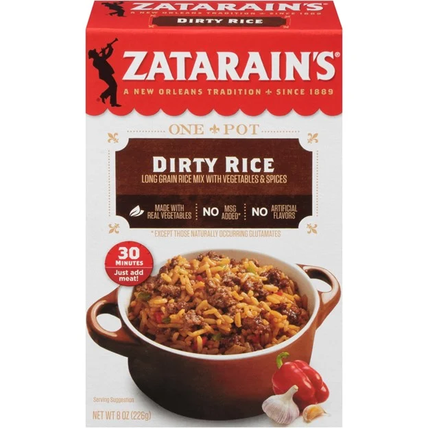 Zatarains Dirty Rice Mix 8 Oz