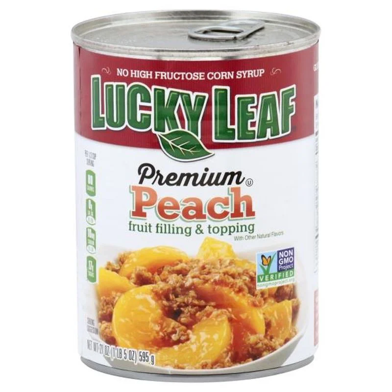 Lucky Leaf Peach Filling 21 Oz