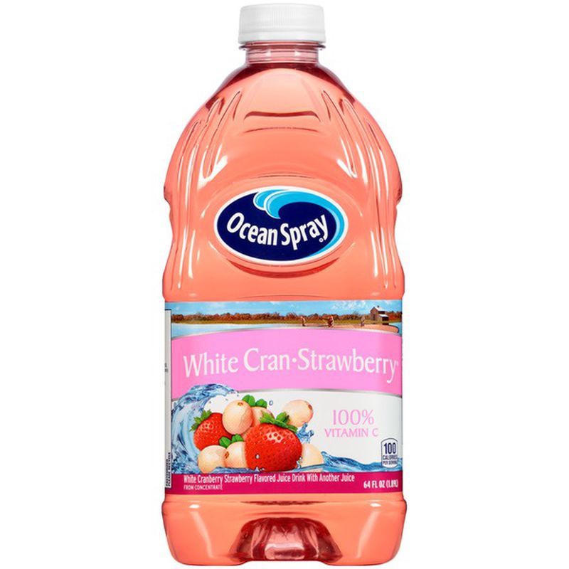Ocean Spray White Cran/Strawberry Juice 64 Oz GJ Curbside