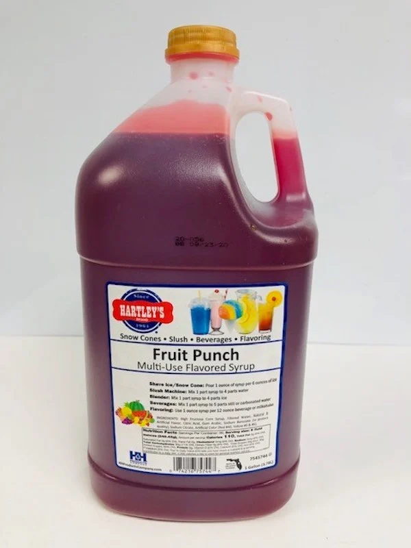 Hartley Fruit Punch Syrup 1 Gal