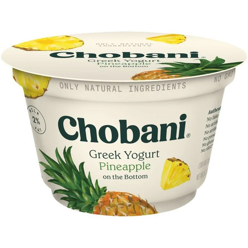 Chobani Pineapple Yogurt 5.3 Oz