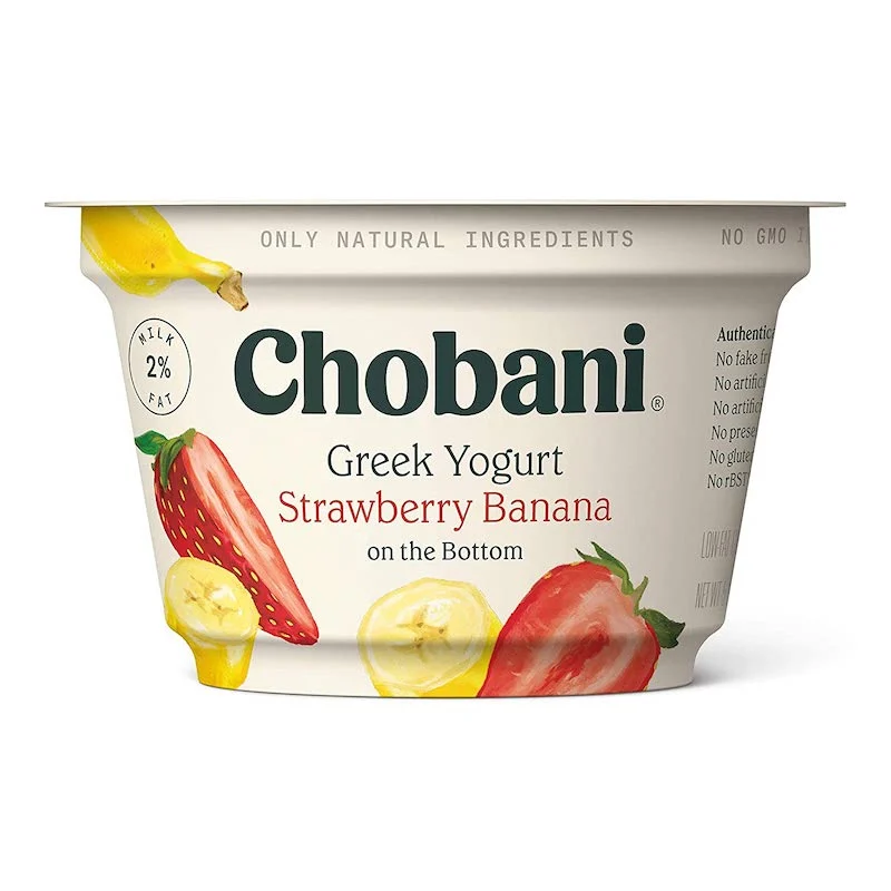 Chobani Strawberry Banana Yogurt 5.3 Oz