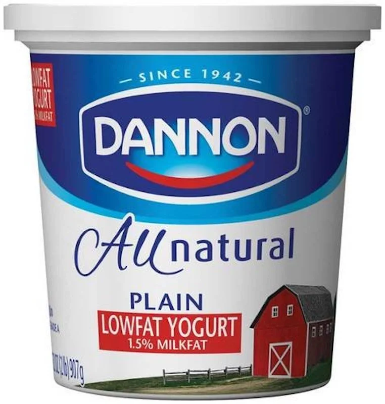 Dannon Plain Lowfat Yogurt 32 Oz