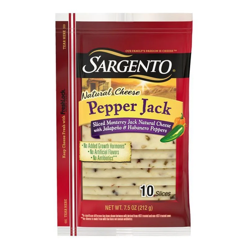 Sargento Sliced Pepper Jack 7.5 Oz