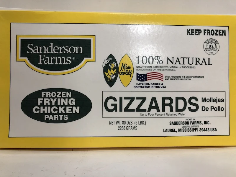 Chicken Gizzards 5 Lb Box
