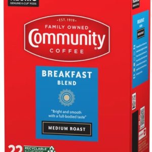Community Coffee K Cup Breakfast Blend 22 Ct