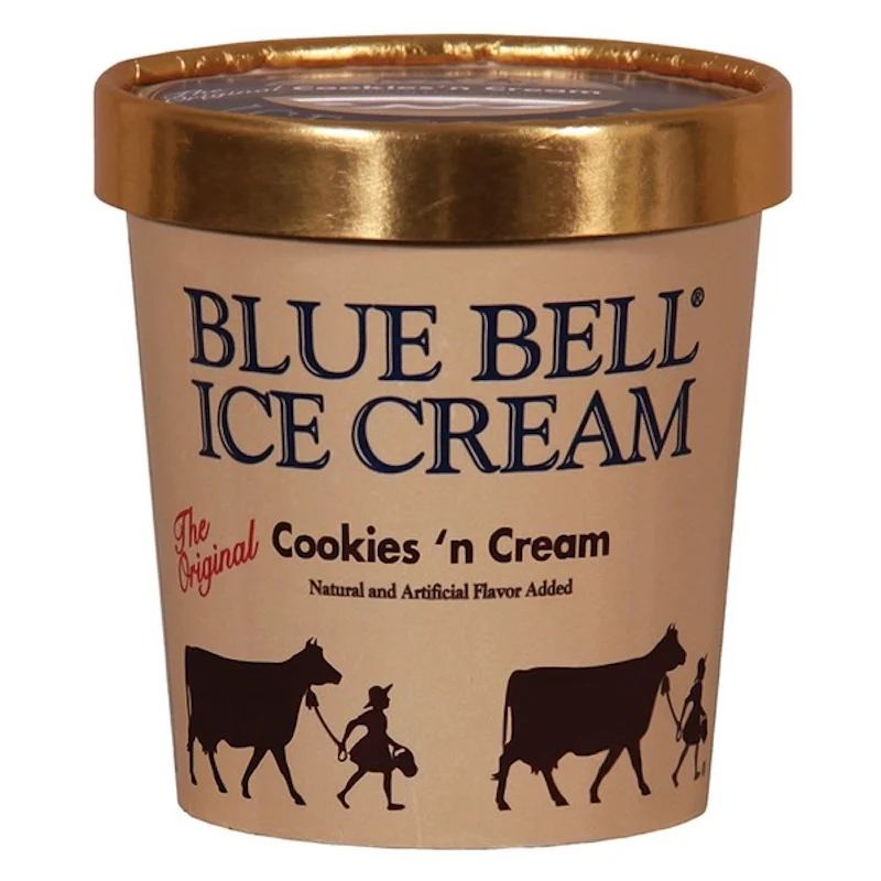Blue Bell Cookies & Cream Ice Cream Pint