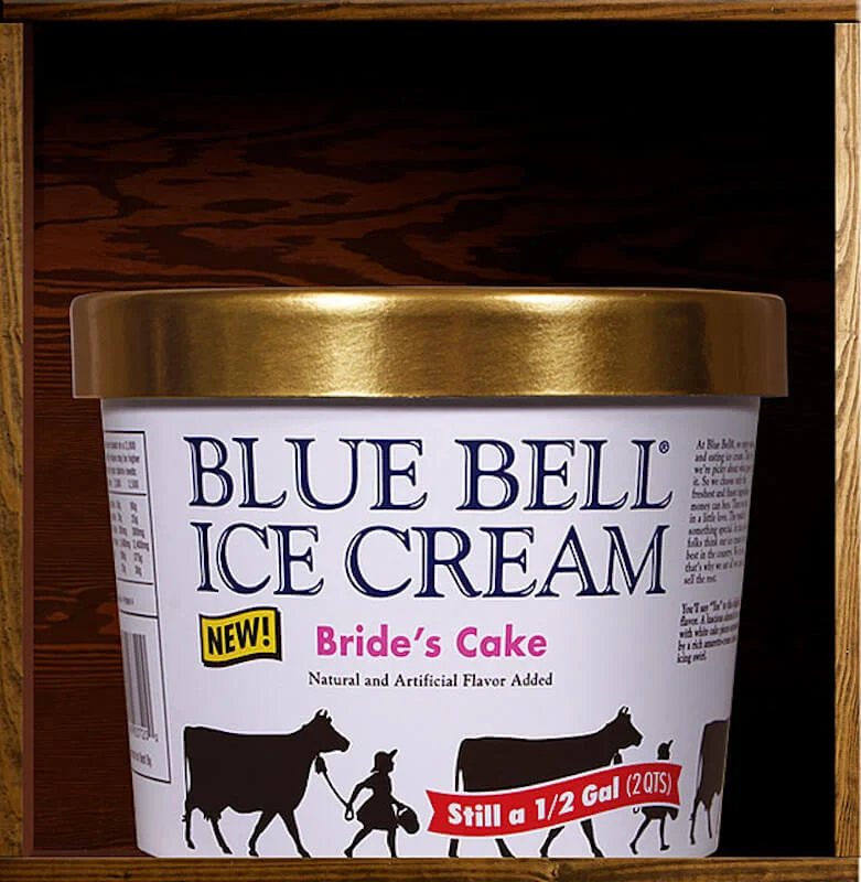 Blue Bell Brides Cake 1/2 Gal