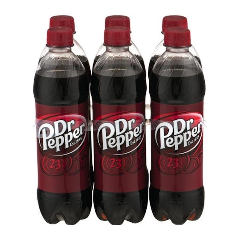 Dr Pepper Soda 6 Pk 16.9 Oz Bottles - GJ Curbside