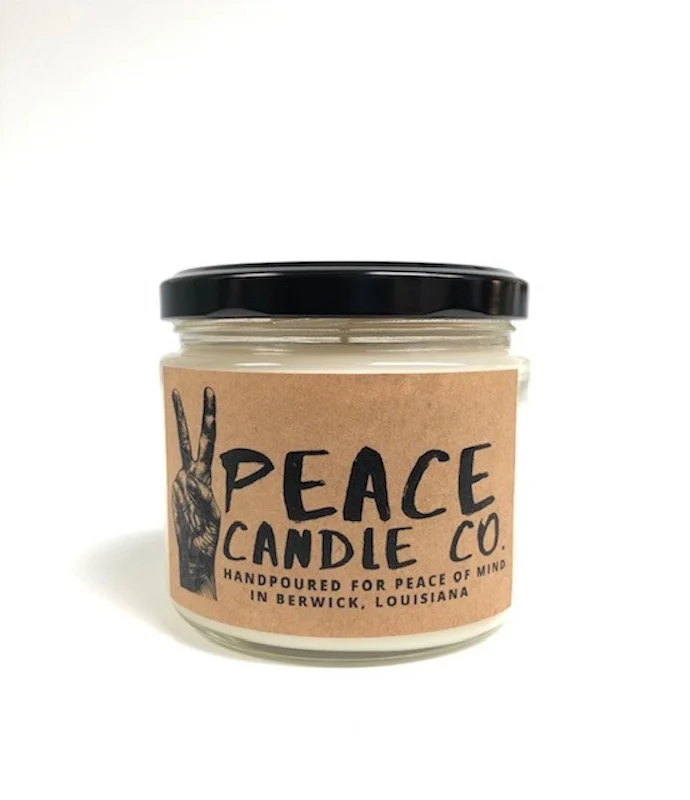 Peace Candle Mahogany Teakwood 16 Oz