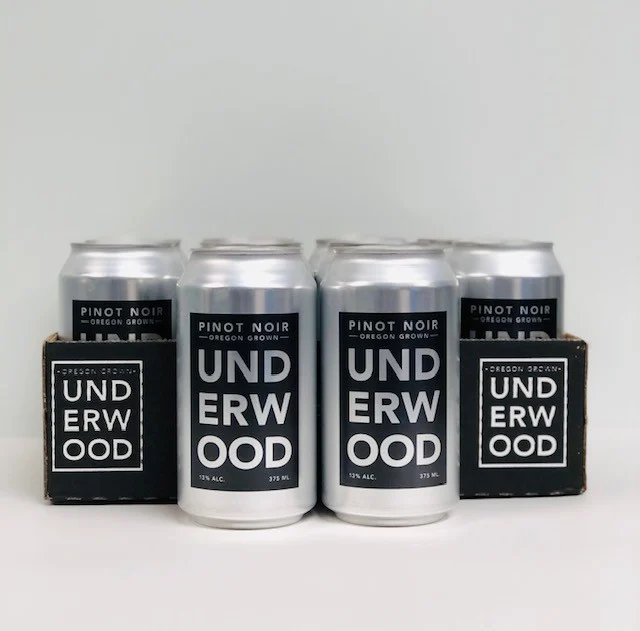 Underwood "Oregon Grown" Pinot Noir, 375 Ml Can