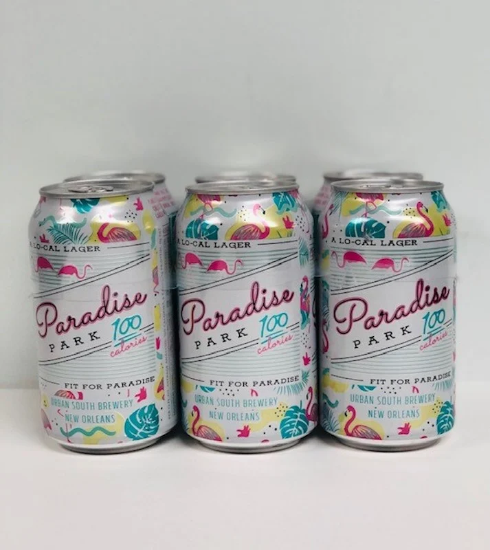 Urban South Paradise Park American "Low Cal" Light Lager 12 Oz. 6 Pack Can