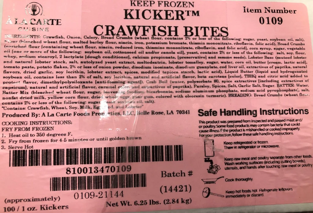 Crawfish Kickers 100/1 Oz Deep Fry