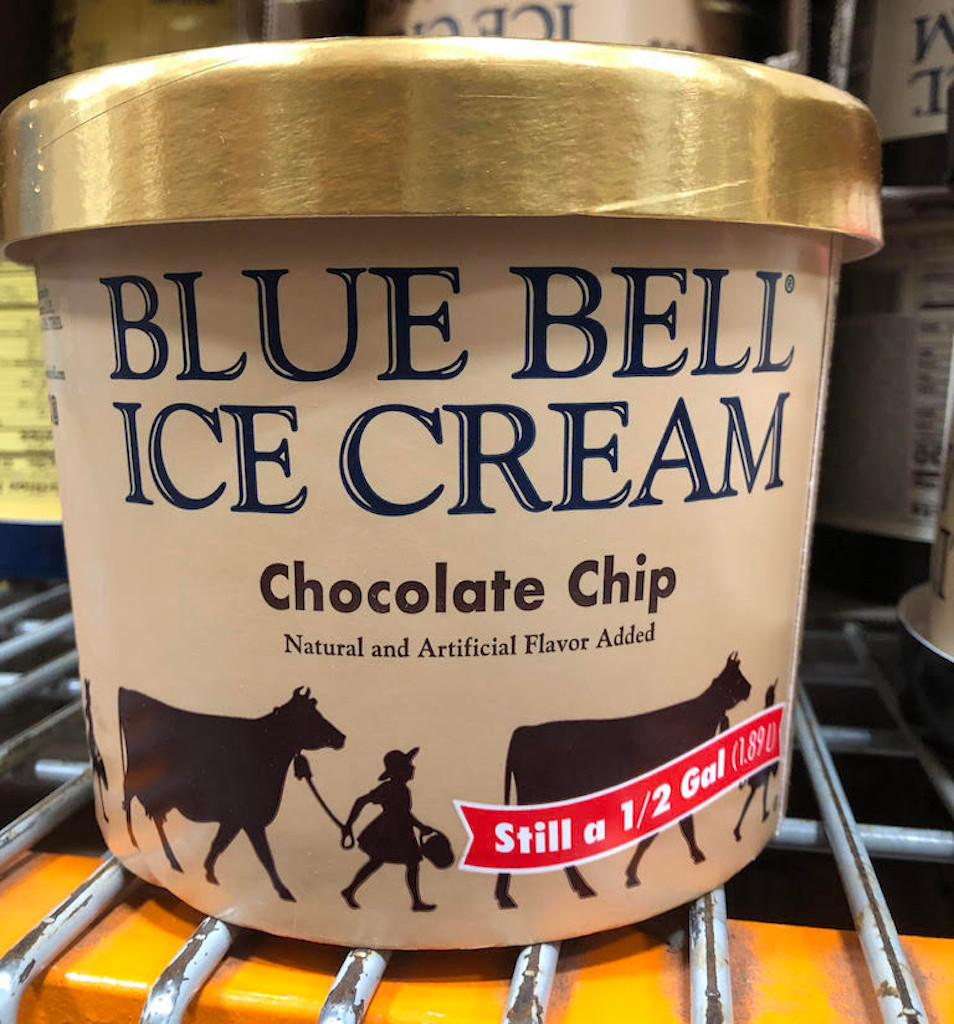 Chocolate Chip  Blue Bell Ice Cream