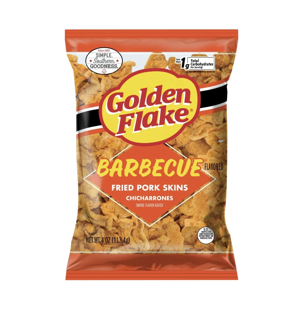 Utz Golden Flake Pork Skins Bbq 4 Oz