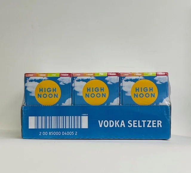 High Noon Hard Seltzer Day Pack Variety (Peach, Tangerine, Pear, Cranberry) 8 Pack of 12 ounce cans Case
