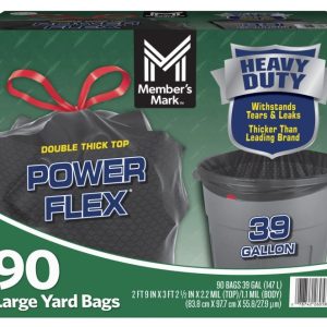 Members Mark Lawn And Leaf 39 Gal Trash Bag 90 Ct