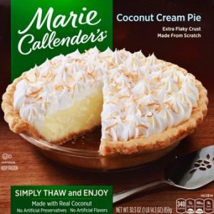 Coconut Cream Pie 30.3 Oz Marie Callender's