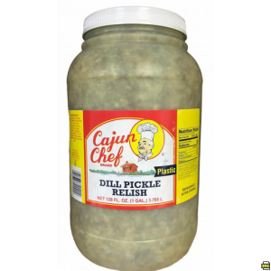 Dill Relish Gal Plastic Jar Cajun Chef